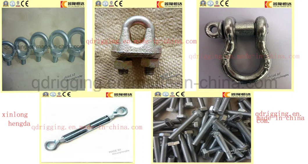 Galvanized Drop Forged Chain Anchor Snap D Shackle with Bolt