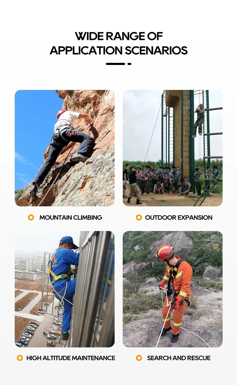 Manufacturer Directly Sells Outdoor Climbing and Climbing Quick-Drop Protection Wear-Resistant Safety Rope